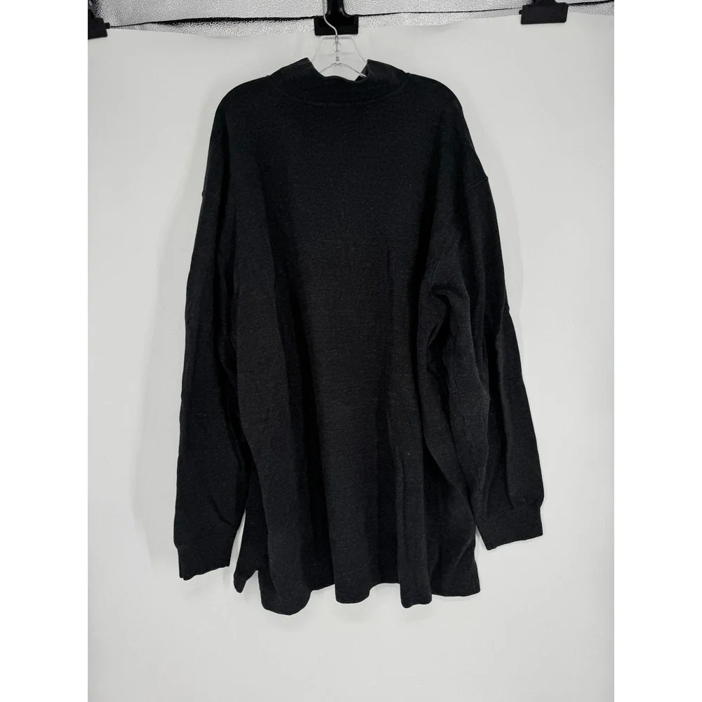 Polo Ralph Lauren Sweater 3XL Tall 3XLT Charcoal Grey Quarter 1/4 Zip Pony Logo